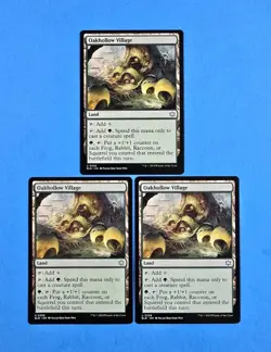 3x Oakhollow Village Bloomburrow 2024 BLB Mtg Magic Gathering Card Land 258 - Image 1