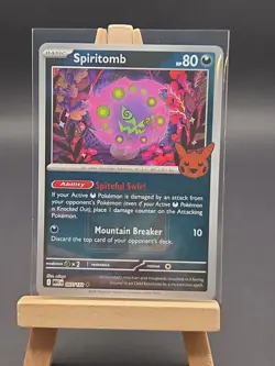 087/132 Spiritomb League Stamped Halloween Play Pokemon TCG Holo Card Promo - Image 1