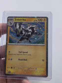 Pokemon TCG Destined Rivals Zebstrika SVP201 201 Black Star Promo English Card - Image 1