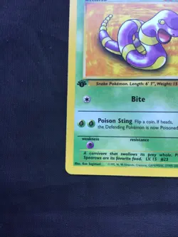 Pokemon Cards: Team Rocket 1st Edition Common: Ekans 56/82 - Image 5