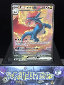 Pokemon Card Salamence EX 187/159 Journey Together Special Illustration Rare LP - Image 1