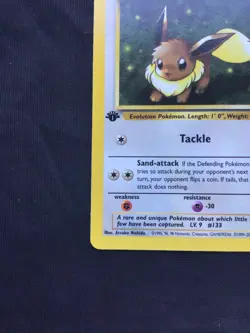Pokemon Cards: Team Rocket 1st Edition Common: Eevee 55/82 - Image 5