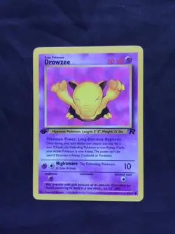 Pokemon Cards: Team Rocket 1st Edition Common: Drowzee 54/82 - Image 1