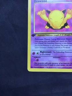Pokemon Cards: Team Rocket 1st Edition Common: Drowzee 54/82 - Image 5