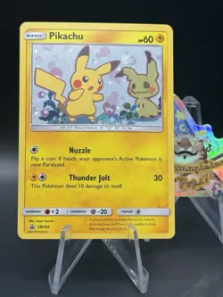 Pokemon Pikachu Card SM162 Sun and Moon Black Star Promo - Image 1