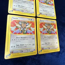 Tauros 133/165 Expedition Pokemon E Series Card Vintage 2002 Nintendo 4 - Image 3
