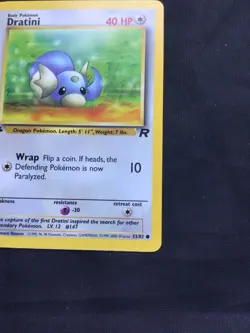 Pokemon Cards: Team Rocket 1st Edition Common: Dratini 53/82 - Image 4