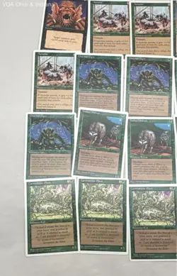 Vintage 1990s White Border Magic The Gathering MTG Cards Various Characters - Image 4
