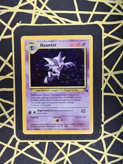 🔥 Haunter 6/62 🔥 Original Holo Rare Fossil Set Pokemon Card WOTC TCG 1999 - Image 1