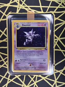 🔥 Haunter 6/62 🔥 Original Holo Rare Fossil Set Pokemon Card WOTC TCG 1999 - Image 2