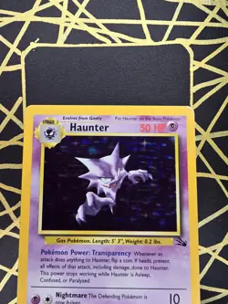 🔥 Haunter 6/62 🔥 Original Holo Rare Fossil Set Pokemon Card WOTC TCG 1999 - Image 4