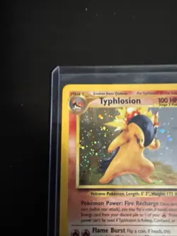 Pokemon Neo Genesis 2000 Typhlosion Holo Rare Card TCG 17/111 - Image 3