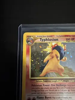 Pokemon Neo Genesis 2000 Typhlosion Holo Rare Card TCG 17/111 - Image 4