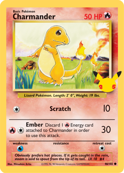 Charmander (46/102) (Jumbo Card) First Partner Pack​ - Near Mint Pokemon TCG - Image 1