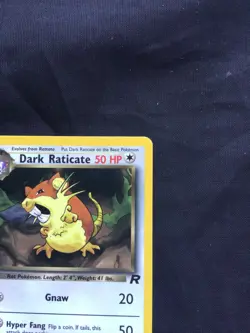 Pokemon Cards: Team Rocket 1st Edition Common: Dark Raticate 50/82 - Image 3