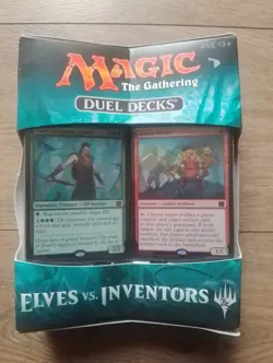 Magic the Gathering (MTG) - Elves vs Inventors Factory Sealed Duel Deck - Image 1