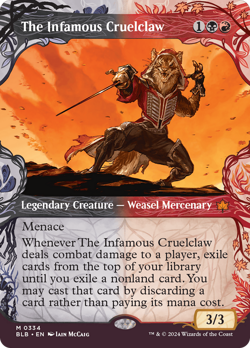 x1 The Infamous Cruelclaw BLB Bloomburrow MTG 334 SHOWCASE MYTHIC M/NM 1x - Image 1