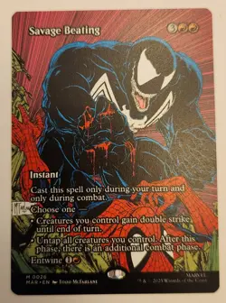 Savage Beating (Borderless) Marvel Universe Eternal-Legal Regular Mythic NM+ - Image 1