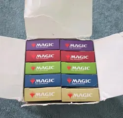 MTG Welcome Deck Box of (10) Starter Decks Unused (2) of Each Color - Image 1