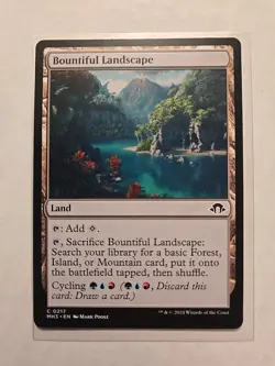 Bountiful Landscape - Modern Horizons 3 - LP - Common - Land - MTG Magic - Image 1