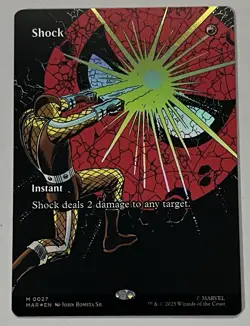MTG Marvel Universe Shock Instant MYTHIC FOIL #0027 - Image 1
