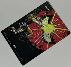 MTG Marvel Universe Shock Instant MYTHIC FOIL #0027 - Image 3