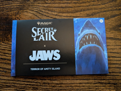 MTG Secret Lair Drop X JAWS: Terror of Amity Island - Non-Foil - SEALED IN HAND - Image 1