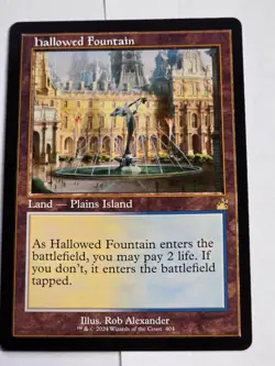 MTG - Hallowed Fountain Retro Frame - Ravnica Remastered - Image 1
