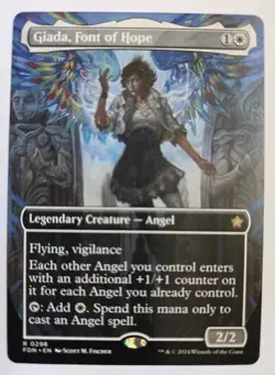 Giada, Font of Hope (Borderless) #0298 Foundations FDN Rare NM MTG 2025 - Image 1