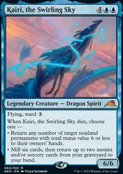 MTG Kairi, the Swirling Sky (60p/154) Kamigawa Neon Dynasty Promos LP - Image 1
