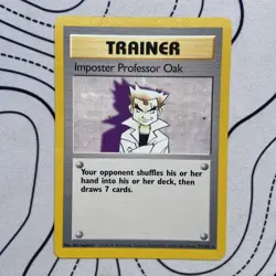 Imposter Professor Oak 73/102 Rare Base Set Pokemon Card - Image 1