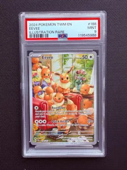 Eevee IR - Pokemon SV Twilight Masquerade - 188/167 - PSA 9 Mint - Image 1