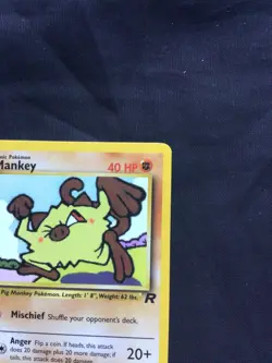 Pokemon Cards: Team Rocket 1st Edition Common: Mankey 61/82 - Image 3