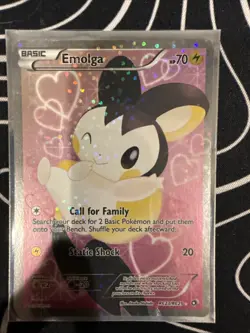 Pokemon TCG Emolga Legendary Treasures Full Art Ultra Rare Card RC23/RC25 - Image 1
