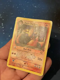 1x 1999-2000 Pokemon DARK CHARIZARD NON HOLO Team Rocket 21/82 Heavy Played WOTC - Image 2