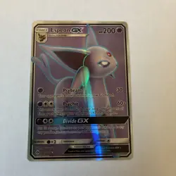 Pokemon Card TCG Espeon GX 140/149 Sun And Moon Full Art Ultra Rare Holo VGC - Image 1