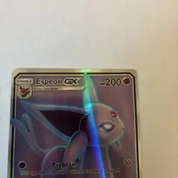 Pokemon Card TCG Espeon GX 140/149 Sun And Moon Full Art Ultra Rare Holo VGC - Image 2