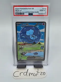 Pokemon Mew ex PSA 10 PAF 232/091 Deutsch Gem Mint Paldeas Schicksale SIR - Image 1