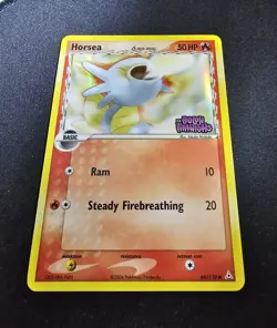 Horsea Holon Phantoms Stamped 66/110 REVERSE Holo #66 Pokemon Card NM / M - Image 1