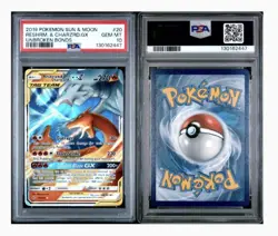 2019 Pokemon Reshiram & Charizard GX Tag Team #20 PSA 10 GEM MINT Unbroken Bonds - Image 3