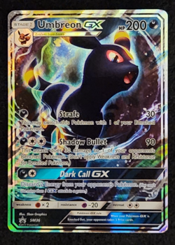 2017 Pokemon Black Star Promo Umbreon GX #SM36 EX-NM - Image 1
