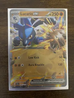 LP Pokemon Lucario ex - 082/142 - Double Rare Lightly Played Stellar Crown - Image 1