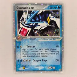 HOLO GYARADOS EX 109/112 EX FIRERED & LEAFGREEN HP/DMG POKEMON - Image 1