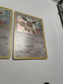 2 Pokemon Eevee Holo Black Star Promo TCG SM184 - Image 5