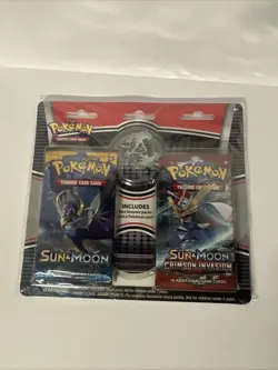 Pokemon Sun & Moon/crimson Invasion 2 Pack Blister With A Pin Sealed - Image 1