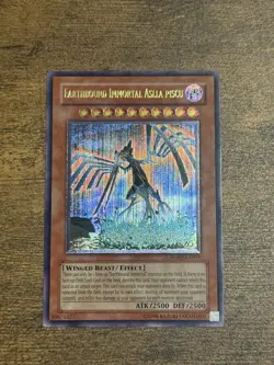 YuGiOh Earthbound Immortal Aslla Piscu RGBT-EN019 Ultimate Rare (VLP-whitening) - Image 1