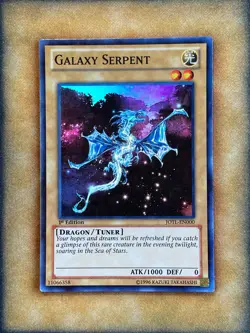 Yugioh Galaxy Serpent JOTL-EN000 Super Rare 1st Ed LP - Image 1