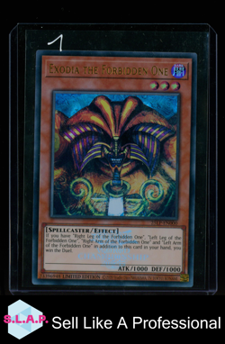 EXODIA THE FORBIDDEN ONE YUGIOH 25LP-EN000 2025 WORLD CHAMPIONSHIP CELEB UR ENG - Image 1