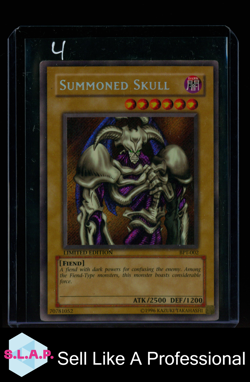 SUMMONED SKULL YUGIOH BPT-002 2002 BOOSTER PACK TIN SECRET RARE ENGLISH - Image 1