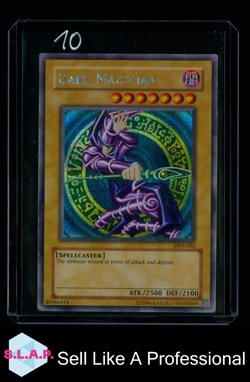 DARK MAGICIAN YUGIOH DDS-002 2002 DARK DUEL STORIES SECRET RARE ENGLISH - Image 1